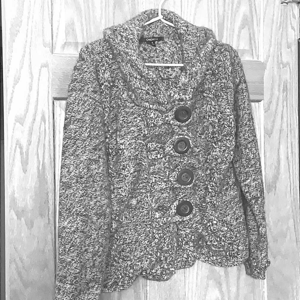 Women’s Gray/Black Sweater by Chadwick’s SIZE XL